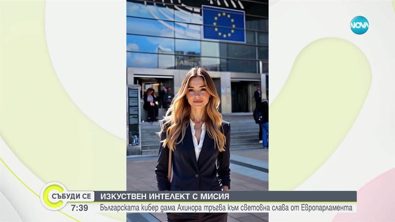 AI с мисия: Българската кибер дама Ахинора тръгва към световна слава от ЕП