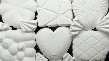 Powder Blast! White Chalk Crumble ASMR #gymchalk #chalk