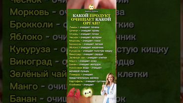 Полезные продукты для здоровья: Что чистит какой орган? | #Питание #Здоровье #Очищение #здоровье