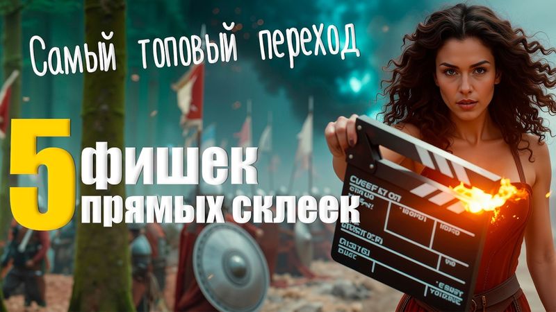 085 Самый ВАЖНЫЙ переход в монтаже. Секрет прямых склеек