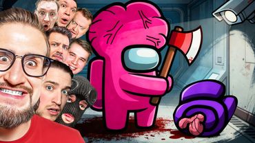 ВСЯ БАНДА ЮТУБА В АМОНГ АС! МОИ ДРУЗЬЯ ПОДСТАВИЛИ МЕНЯ! УГАР В AMONG US