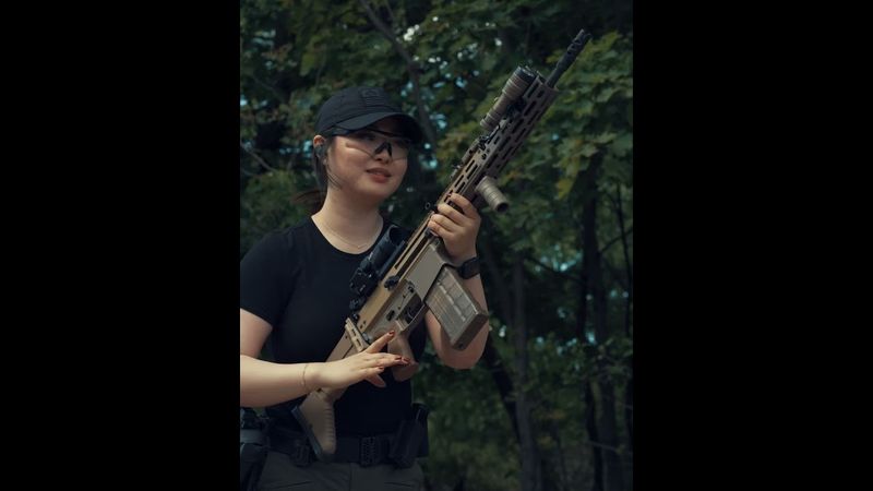 “I’m not ready”😂 FRT SCAR17 NOT FULL AUTO! #cinematic #pewgun #fun #firearm #shooting #rangeday