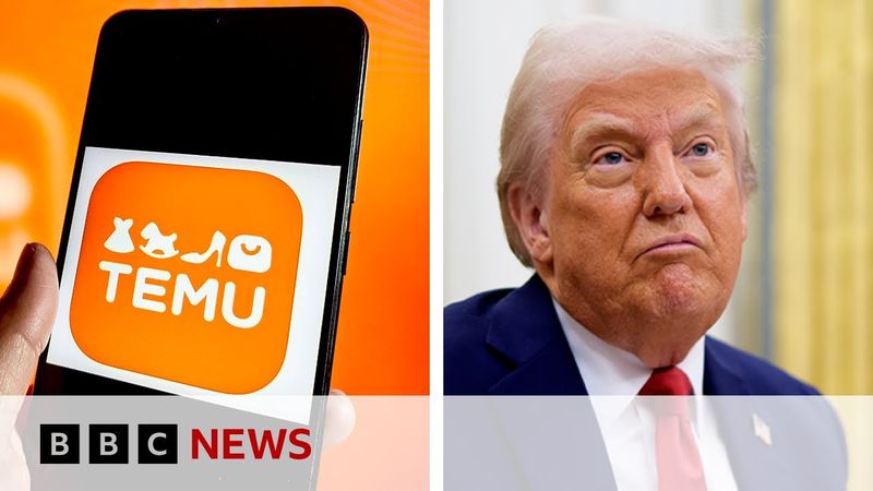 Temu's Chinese owner sees profits plunge following Donald Trump’s trade war | BBC News