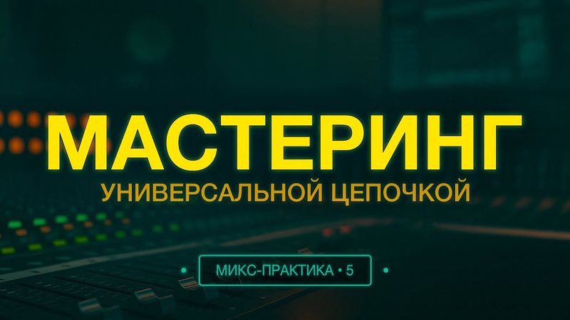 Универсальная мастеринг-цепочка | Микс-практика • 5