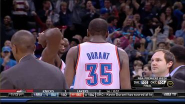 Kevin Durant Game Winning Buzzer Beater vs Mavericks HD