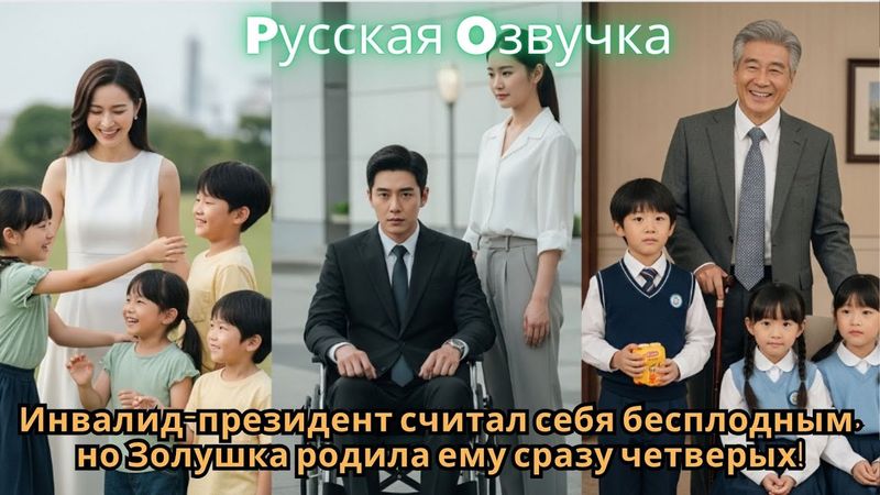 Инвалид-президент считал себя бесплодным, но Золушка родила ему сразу четверых!#2025 #дорам #drama