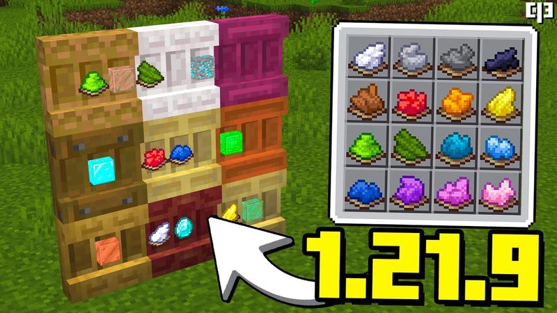 НОВЫЕ ПОЛКИ и КРАСИТЕЛИ в Майнкрафт 1.21.9