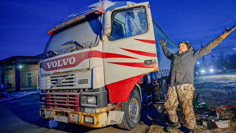 2 фуры во льду. Экстремальное оживление!