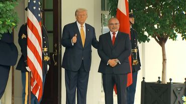 Crown prince of Bahrain arrives at the White House | AFP