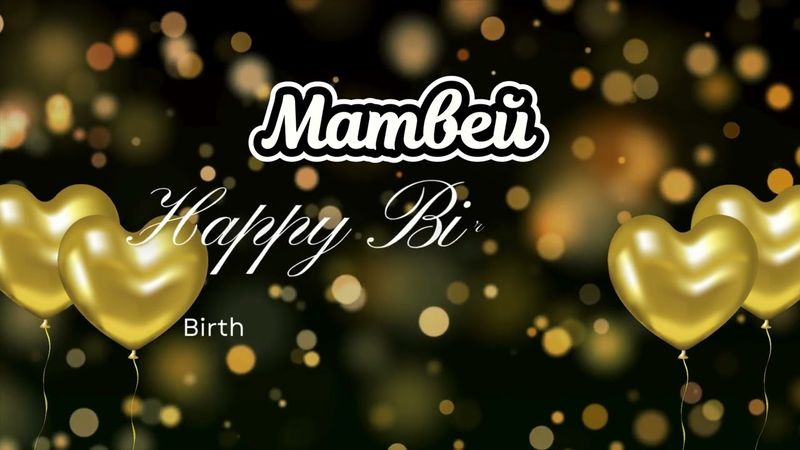 С Днём Рождения, Матвей! | Happy Birthday Matvey Song in Russian 🎂🎶