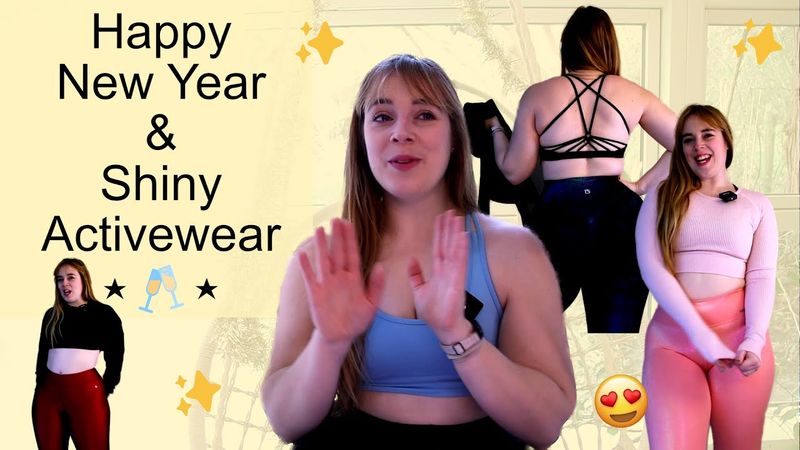 Sparkly & Shiny Gym Outfits | Activewear Try On & Review | Happy New Year!