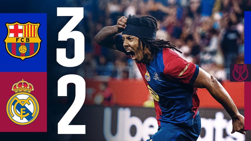 HIGHLIGHTS | FC BARCELONA 3 vs 2 REAL MADRID | EL CLÁSICO | COPA DEL REY FINAL 24/25 | CHAMPIONS!🔵🔴🏆