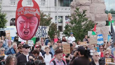"Deport Donald": Hundreds in Aberdeen protest visit of US President Donald Trump | AFP