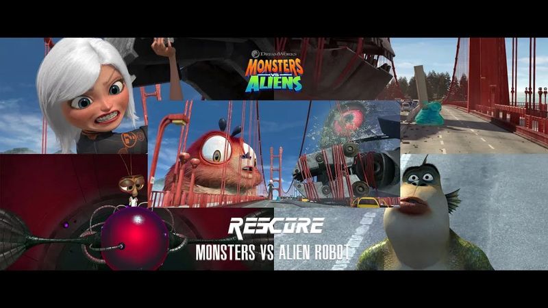 Monsters VS Aliens: Project MGS - Team Monsters' Duel With the Alien Robot (Improved) (1080p 60fps)