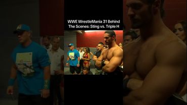 WWE WrestleMania 31 Behind The Scene: Sting Vs Triple H #wwefan #wrestlemania #tripleh #sting
