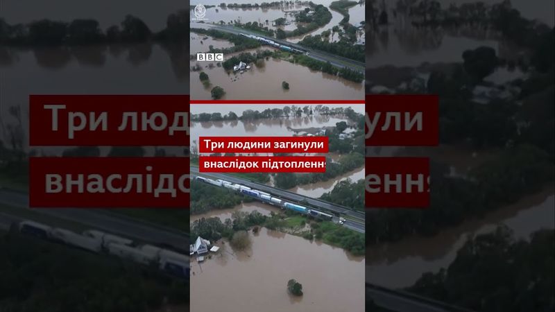 Люди застрягли на дахах будинків через рекордні повені в Австралії #shorts #новини #австралія