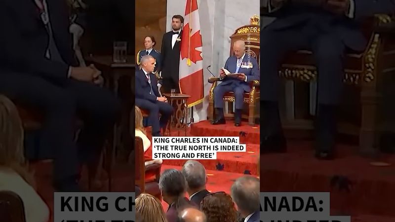 ‘The True North is indeed strong and free,’ says King Charles in Canada | AFP #shorts