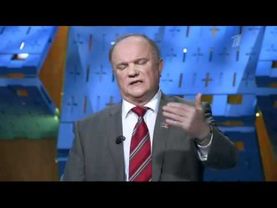 Дебаты Зюганов- Миронов 13 февраля 2012. 1 канал