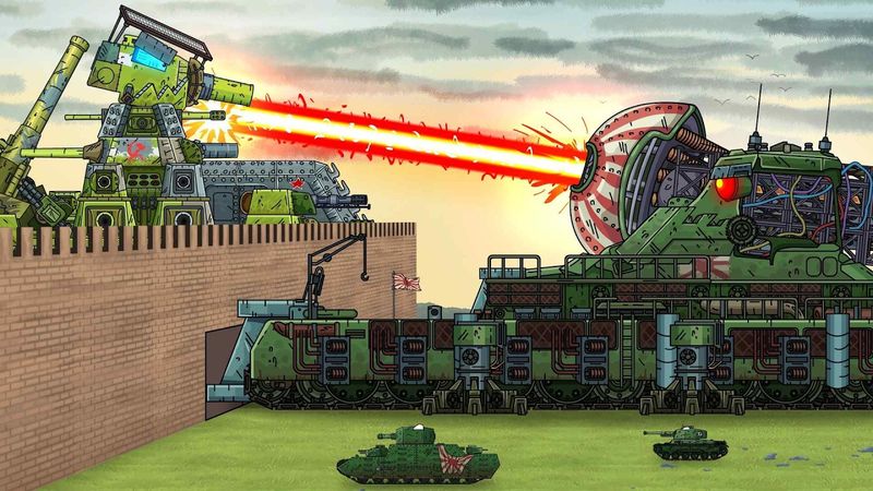 KV-44 - Fortress Defense! Japanese Laser Dora vs. KV-44