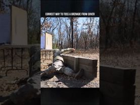 Correct Way to Toss a Grenade From Cover
