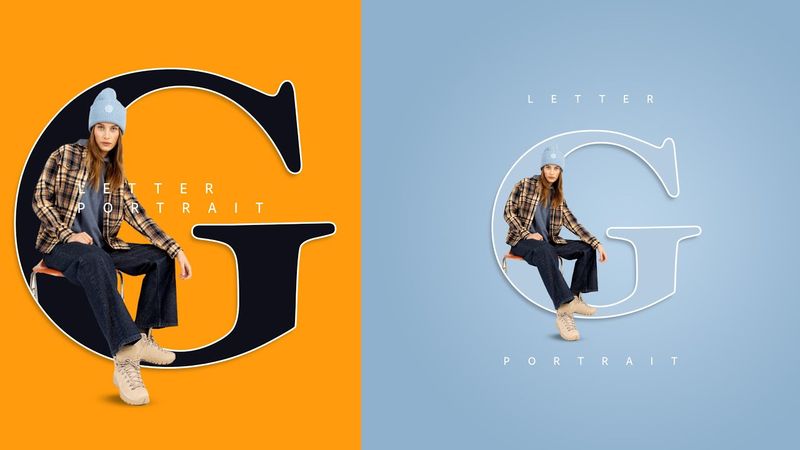 Letter (G) Portrait Design Tutorial in Photoshop Create a Stunning Letter "G" Portrait