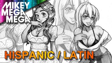 How To Draw SOUTH AMERICAN LATIN HISPANIC GIRLS IN ANIME MANGA