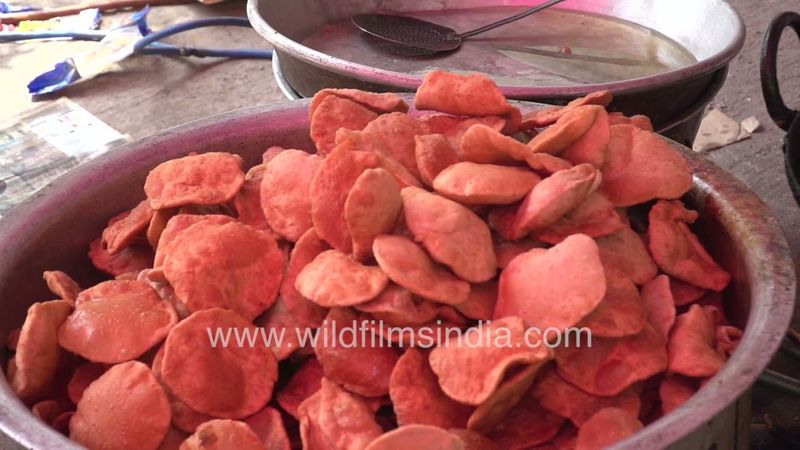 Navratri special food distribution during Navratri festival in Yusuf Sarai New Delhi