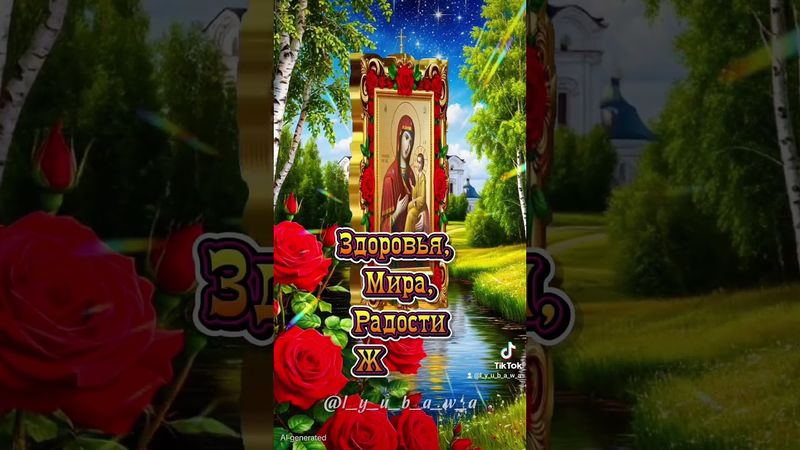 Красивое поздравление с днём ТИХВИНСКОЙ ИКОНЫ БОЖИЕЙ МАТЕРИ!🙏🙏🙏🤗🥰🥰🥰