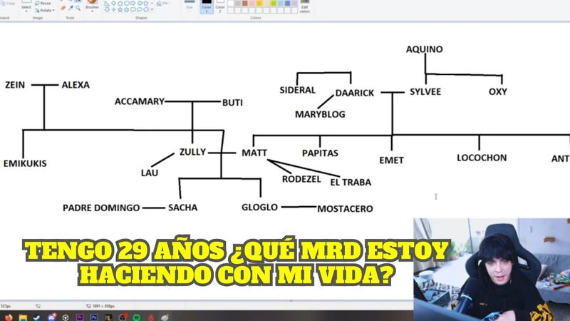 MATT HACE UN ÁRBOL GENEALÓGICO DE LA FAMILIA QUE SE FORMÓ POR LAS NOVELAS