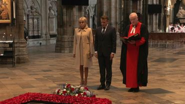 French President Macron visits Westminster Abbey | AFP