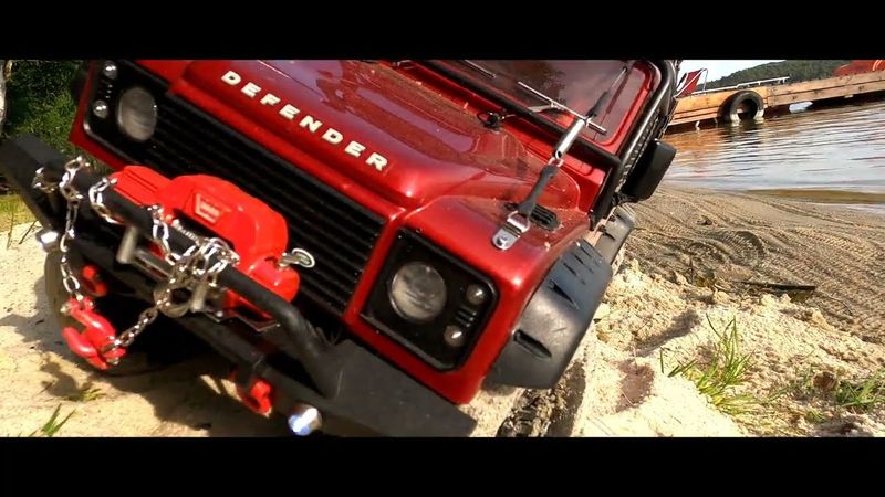 RC Traxxas TRX4 scale 1/10 Land Defender  the Máchovo lake expedition