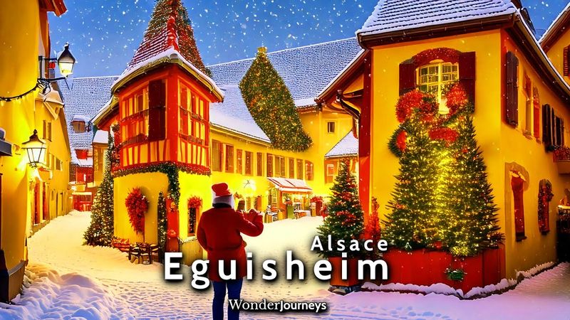 Most beautiful Christmas Village 🎄 Eguisheim [4K]