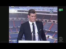 Gareth Bale Official Presentation At Real Madrid ● Speech in Real Madrid Bale Speaking Spanish) HD