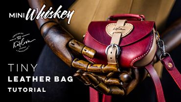 Mini Whiskey  - Tiny Leather Bag Tutorial and Pattern by Karlova Design