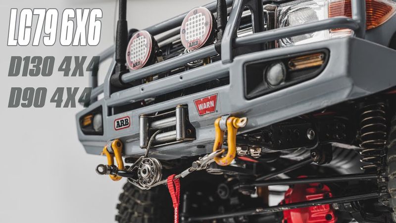 E3S-RC LAND CRUISER LC79 RC 6X6 | DEFENDER D130 & D90 | RC MUDDING & WINCH
