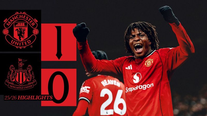 Patrick Dorgu Rocket! 🚀 | Man Utd v Newcastle | Highlights
