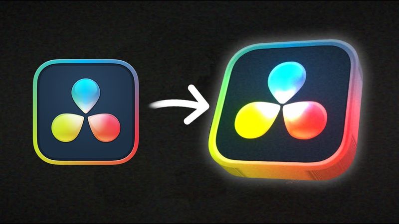 How To Make 3D Icon in 1 Minute (DaVinci Tutorial)