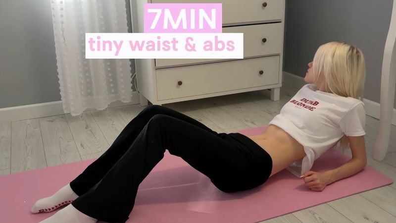 7MIN TINY WAIST & ABS WORKOUT// FLAT STOMACH AND SNATCHED WAIST// INTENSE WORKOUT