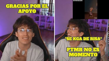 GLOGLO ESTA HABLANDO DE UN TEMA SERIO Y LO HACEN REIR CON UN VIDEO DE EMETSUKI