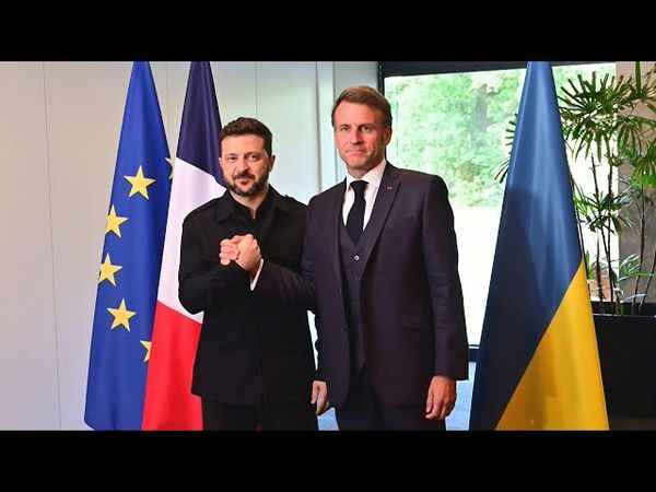 Zelensky meets with Macron on sidelines of NATO summit | AFP