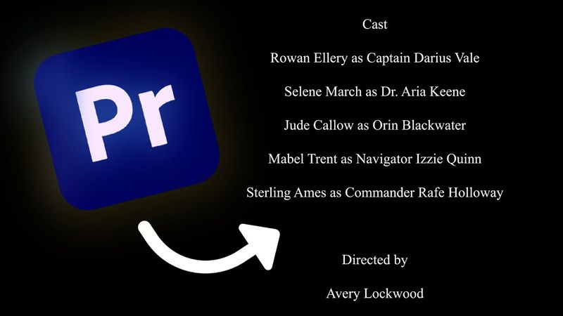 How To Make Rolling Credits In Premiere Pro