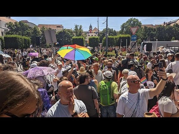 Tens of thousands gather to mark 30th anniversary of Budapest Pride despite Orban ban