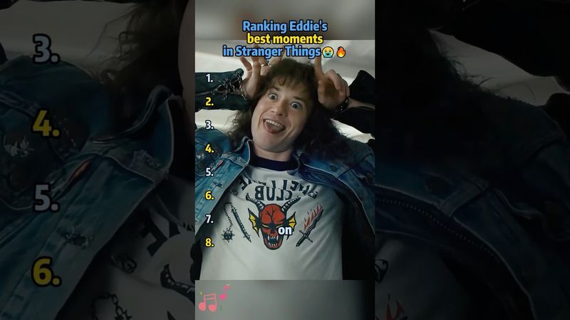 Ranking Eddie’s best moments in Stranger Things—they killed off the best side character!😭🔥