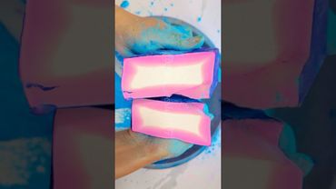 Dyed Blink Blocks #crushingtime #oddlysatisfying #relax #rainbowsoap #oddlysatisfyingcompilation
