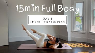 DAY 1 - 1 MONTH PILATES PLAN // 15MIN hourglass full body sculpt || madeleineabeid