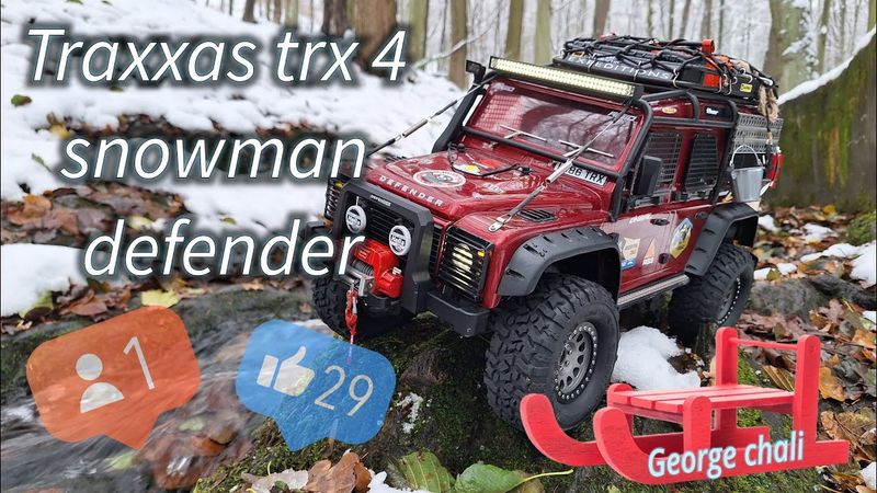 RC Traxxas TRX4 snowman defender