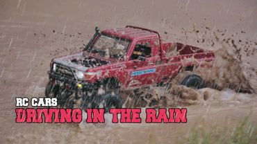 1:10 SCALE RC CARS - DRIVING IN THE RAIN! Trx-4, SCX10 III, GEN 8, TFL, LC70, JEEP JT 4WD, TOY, D110