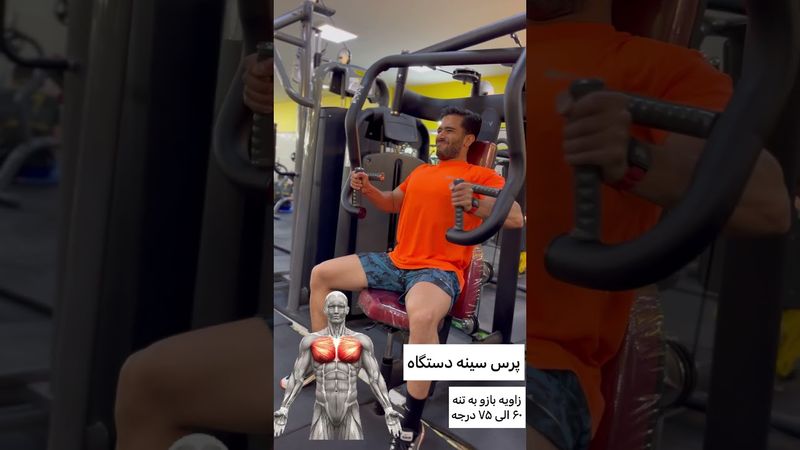 پرس سینه دستگاه #پرورش_اندام