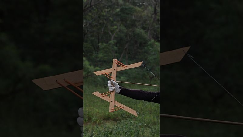 Craft Of Arrow Bow Power Me  Slingshot #diy #craft #youtubeshorts #wood #bamboo
