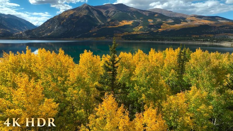*NEW* STUNNING AUTUMN in 4K HDR: Cozy Colorado Flyover 1HR Ambient Nature Film + Chillout Music